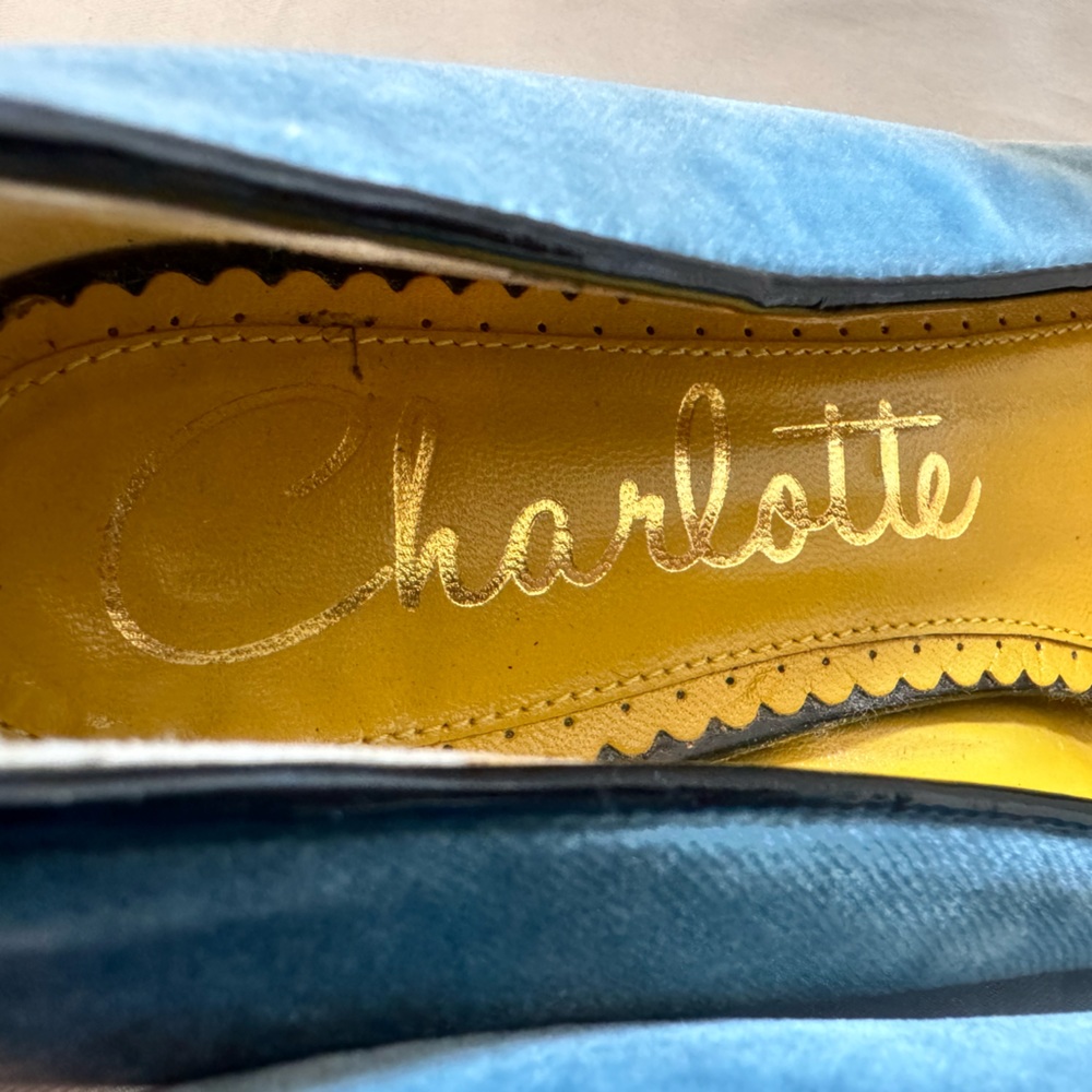 Charlotte Olympia Velvet Kitty Flats - Picture 4 of 8
